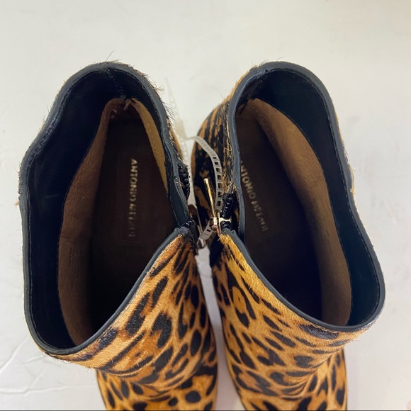 NEW Antonio Melani Shahn Calf Hair Heel Booties - Picture 6 of 10